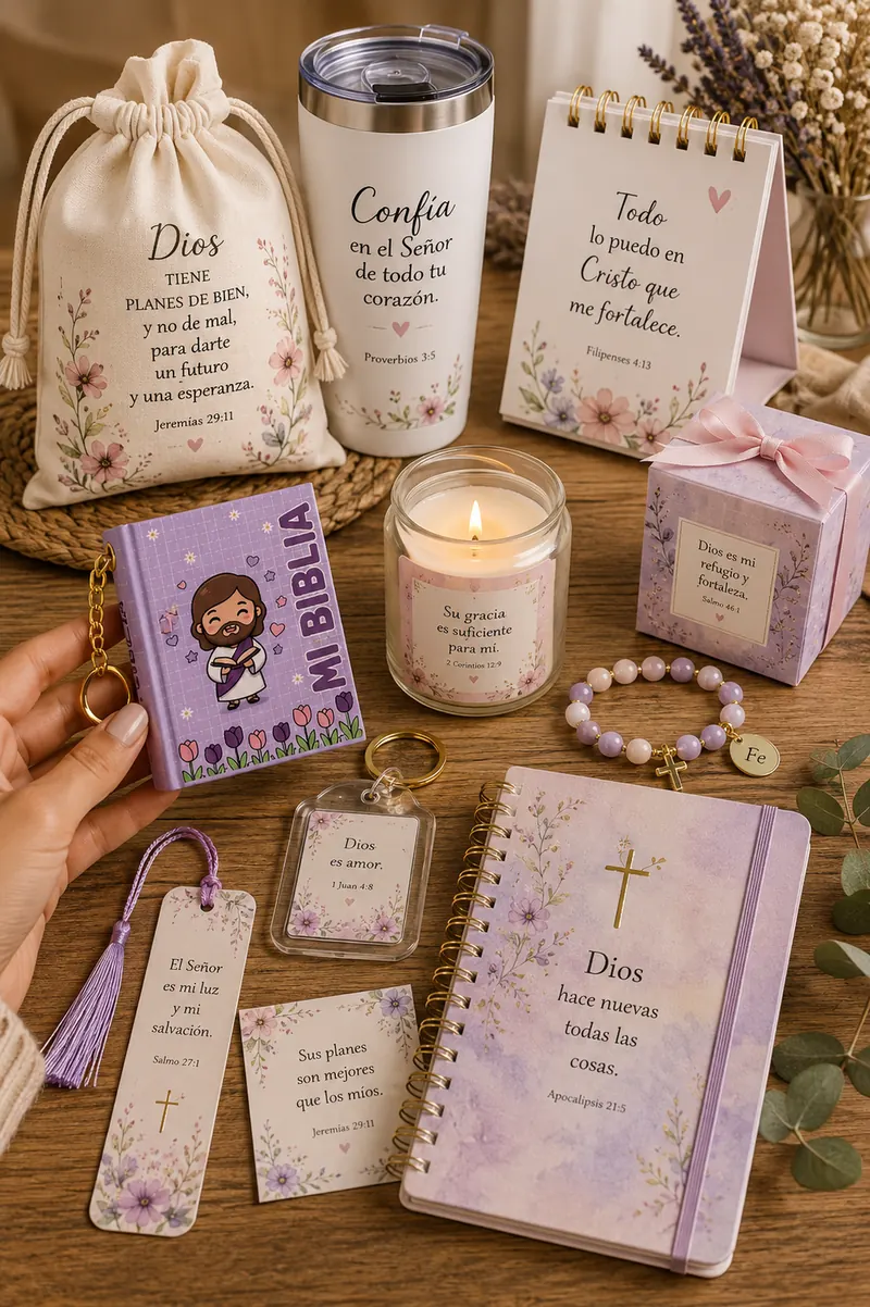Regalos cristianos listos para personalizar y vender