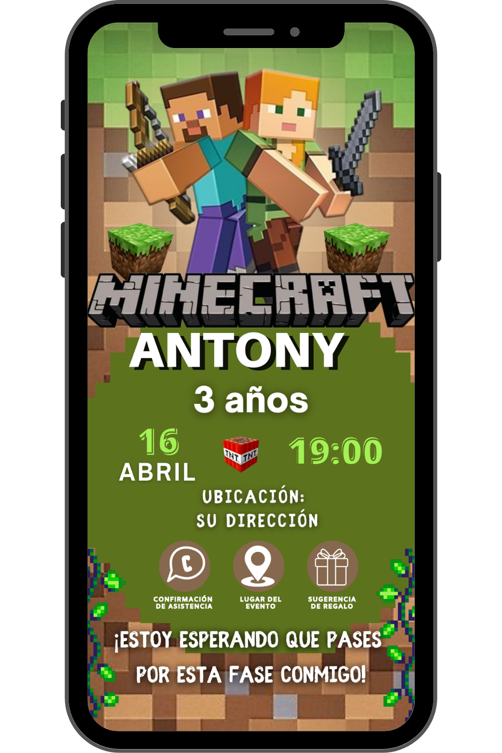 Ejemplo de invitación digital interactiva
