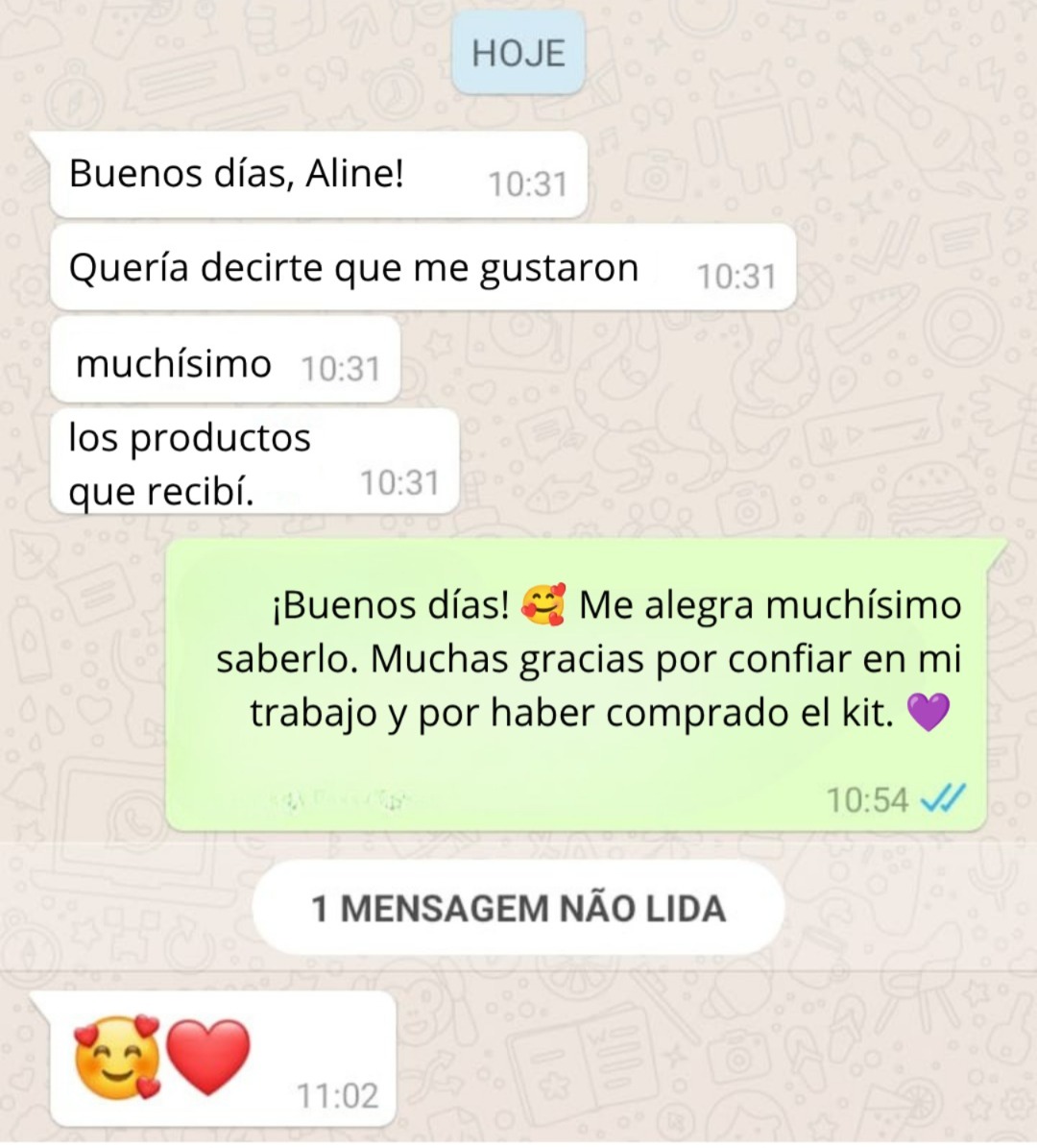 Testimonio de clienta 3 sobre el kit de invitaciones digitales