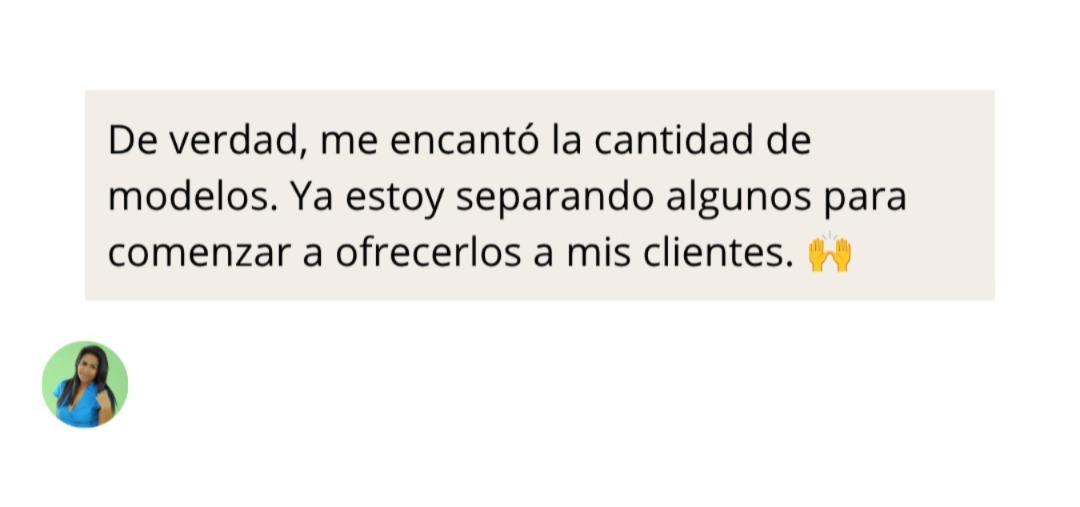 Testimonio de clienta 1 sobre el kit de invitaciones digitales