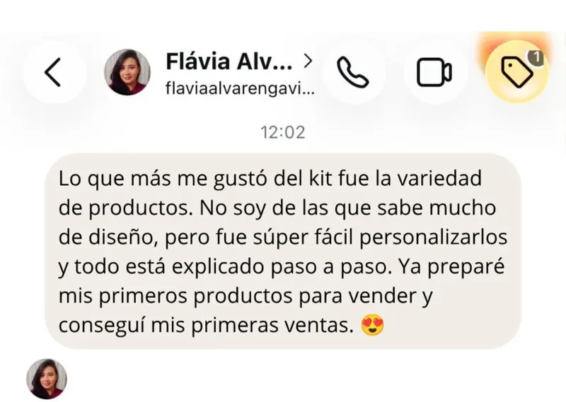 Testimonio de clienta 2 sobre el kit de invitaciones digitales