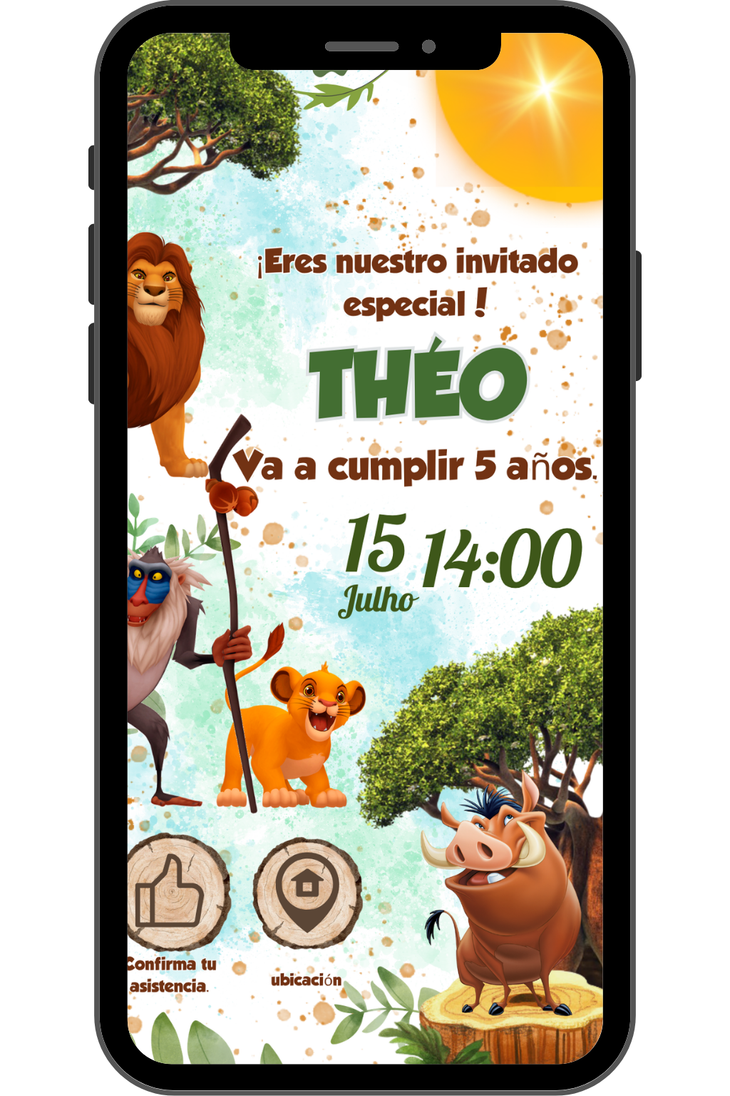 Ejemplo de invitación digital interactiva